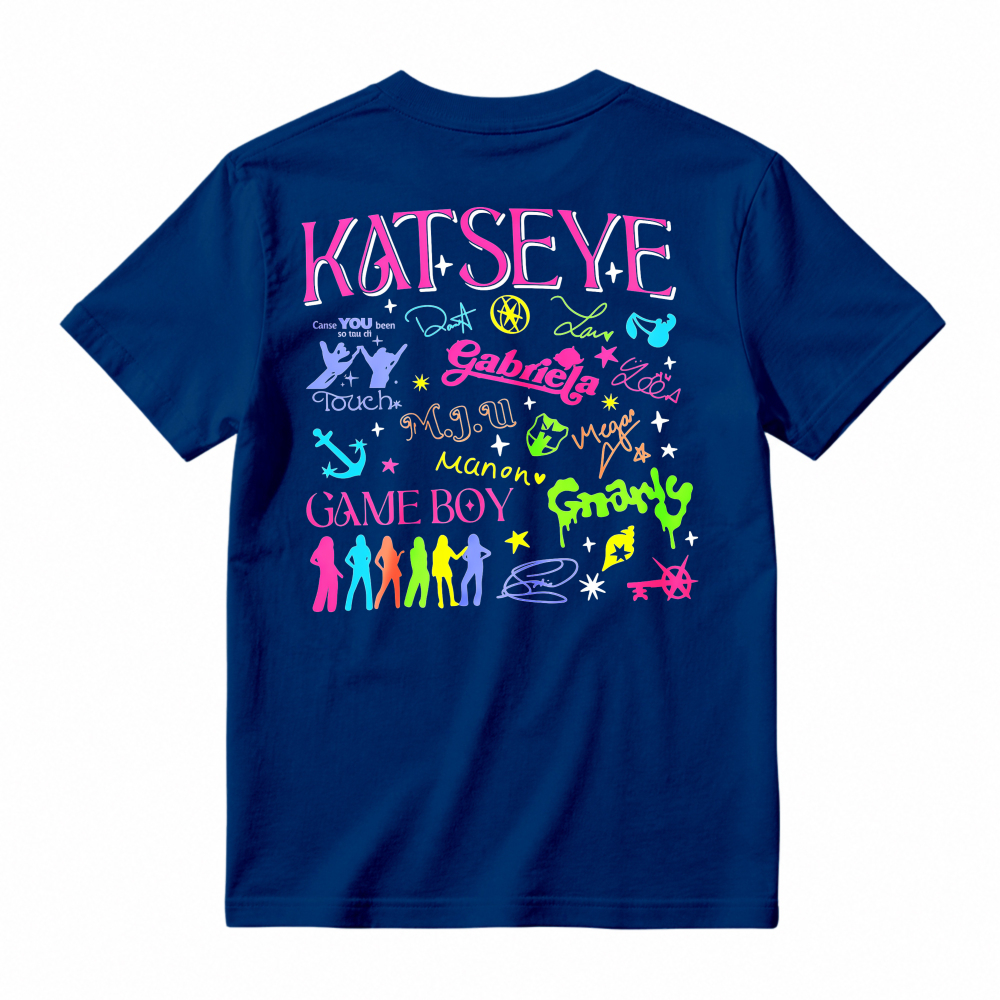 Katseye Group Name And Member Names Graffiti Style Graphic T-shirt