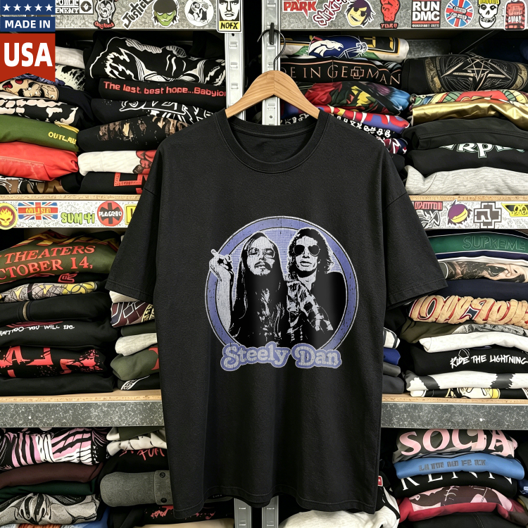 CozTee Steely Dan Band Portrait Design  Graphic T-Shirt