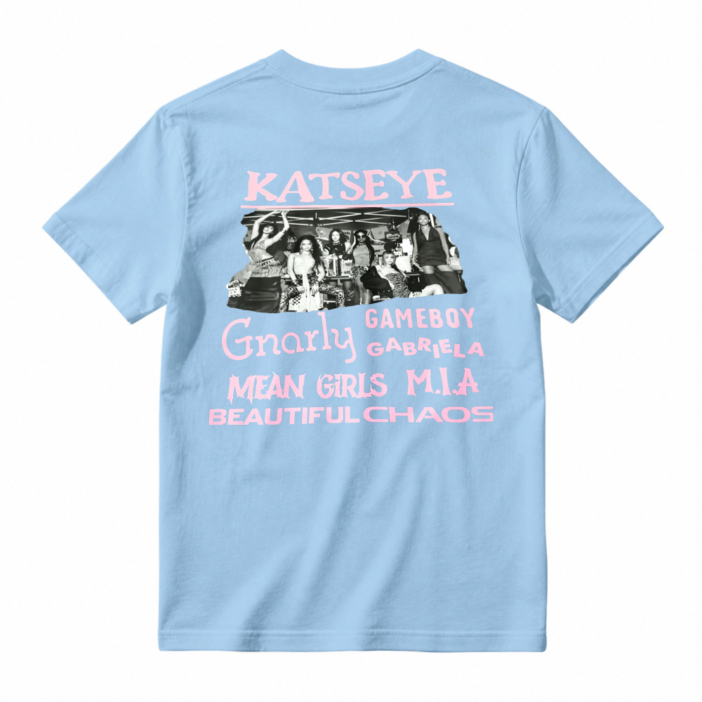 Katseye Gnarly Gameboy Gabriela Mean Girls Mia Beautiful Chaos T-shirt