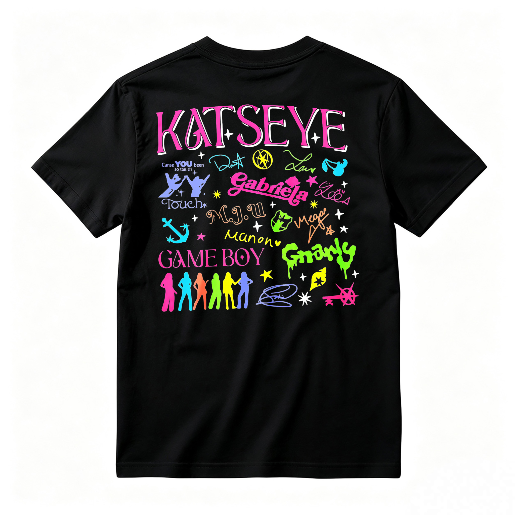 Katseye Group Name And Member Names Graffiti Style Graphic T-shirt