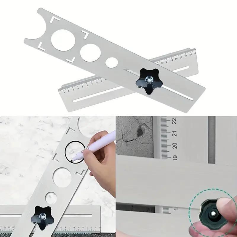Cross Shaped Tile Drill Positioning Guide