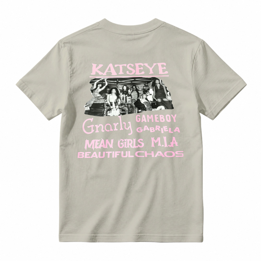 Katseye Gnarly Gameboy Gabriela Mean Girls Mia Beautiful Chaos T-shirt