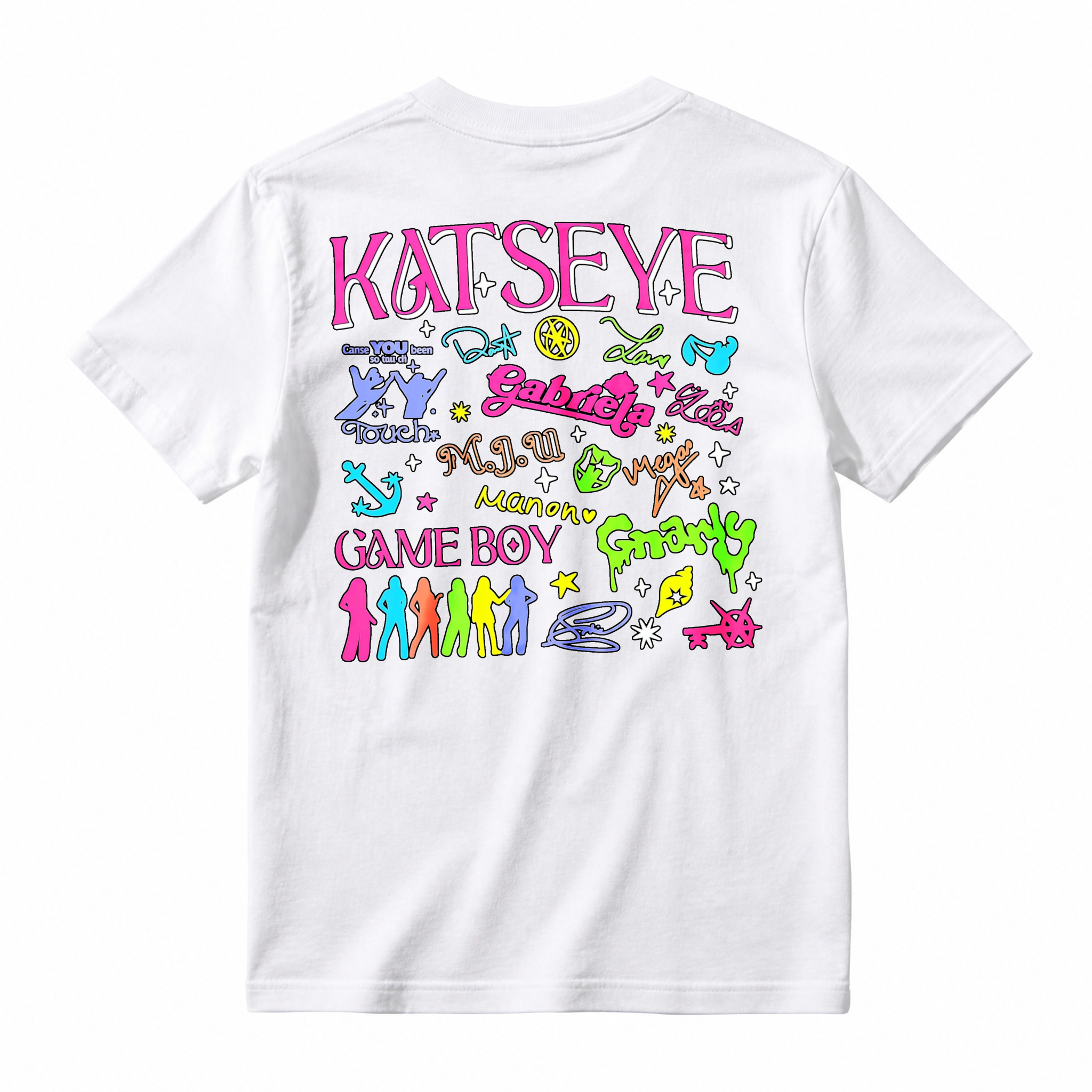 Katseye Group Name And Member Names Graffiti Style Graphic T-shirt