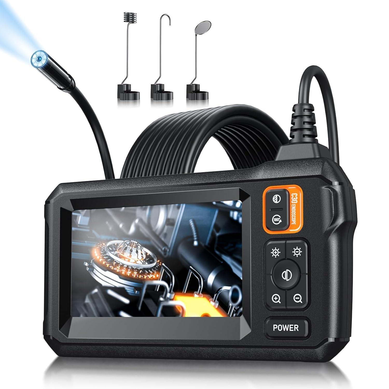 Industrial Endoscope with 4.3 Inch IPS Display