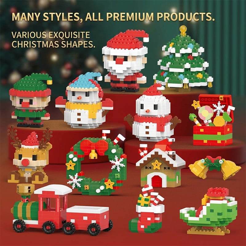  Mini Christmas Building Blocks Set