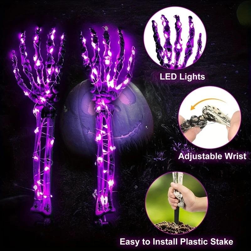 Bright LED Skeleton Arm Garden Lights