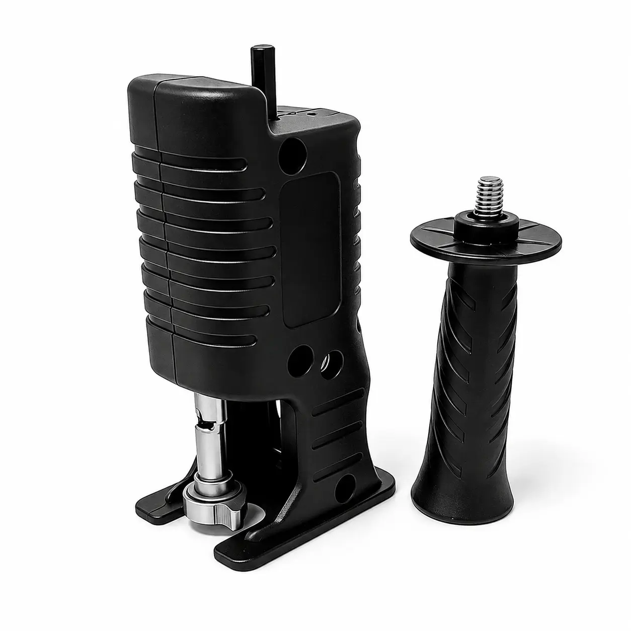 Reciprocating saw drill attachment assembly