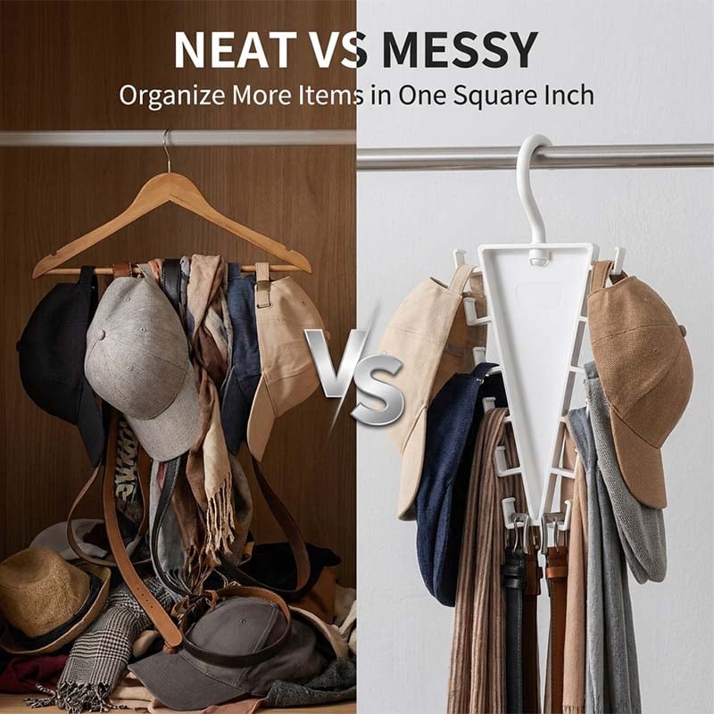 Rotating V-Shaped Accessory Hanger