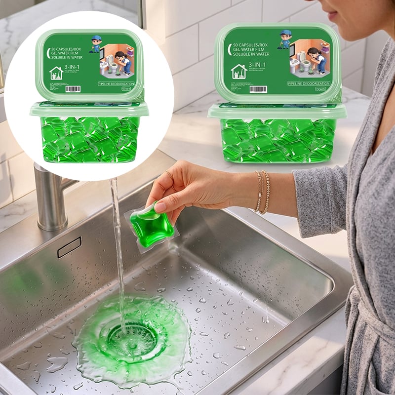 Drain Odor Remover Water‑Soluble Beads