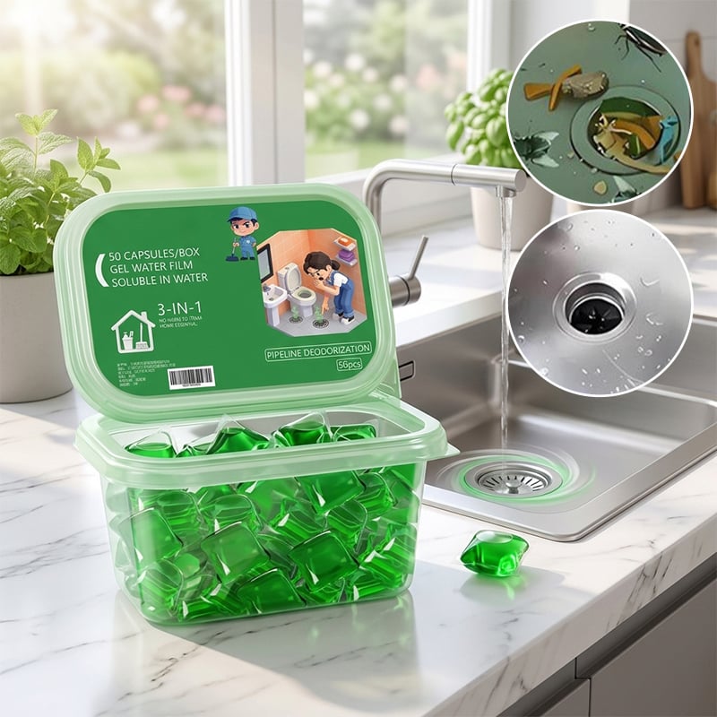 Drain Odor Remover Water‑Soluble Beads