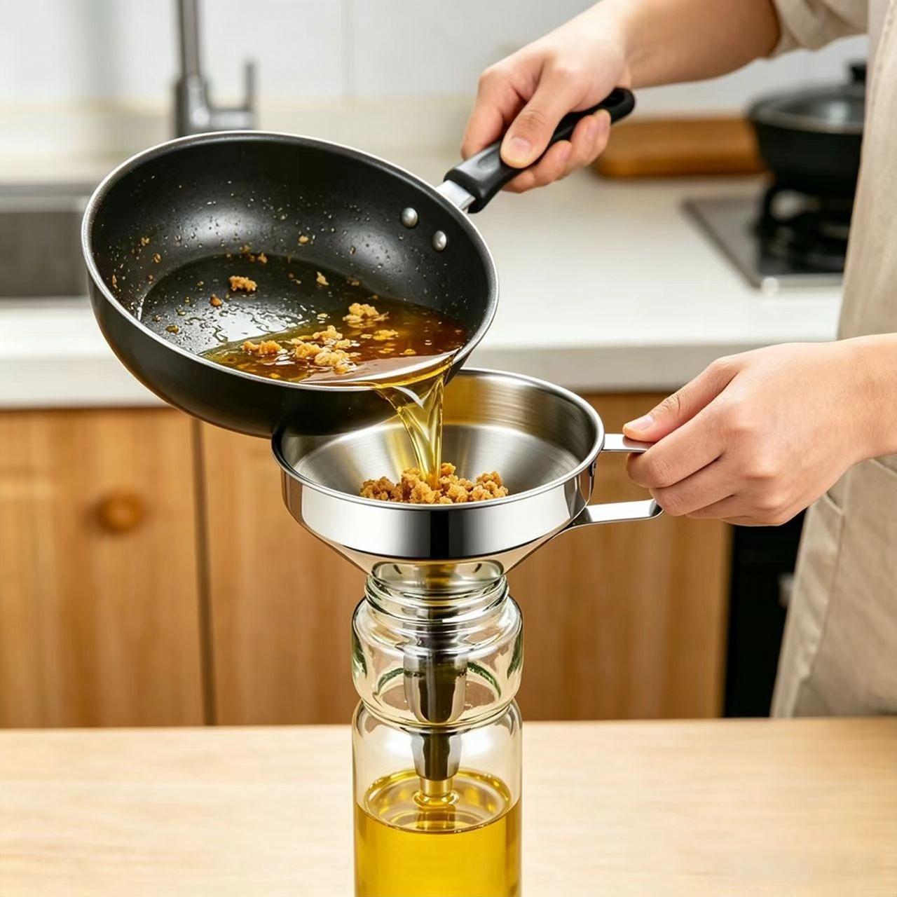 Food-Safe Steel Stainless Steel Funnel
