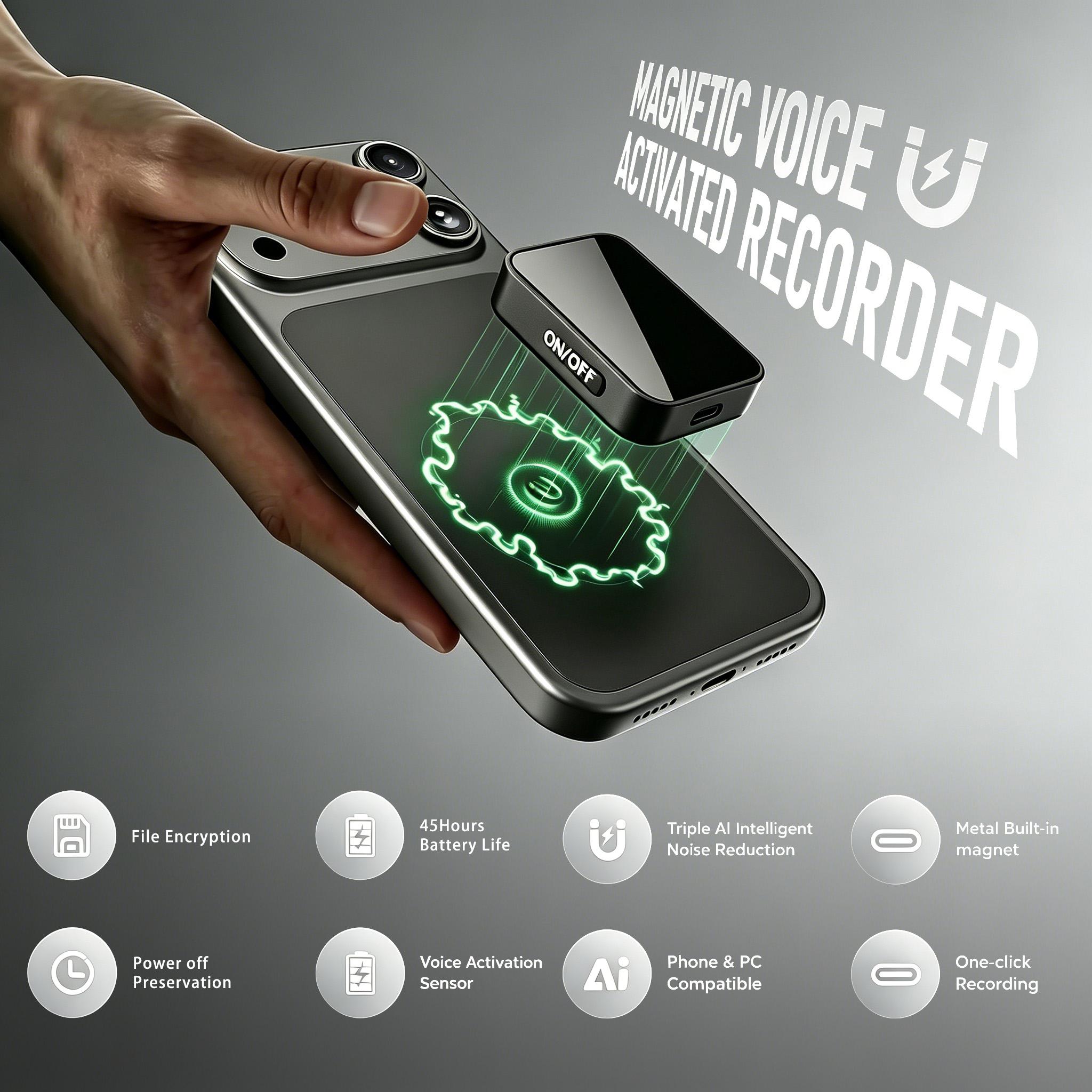 Mini Magnetic Voice Recorder