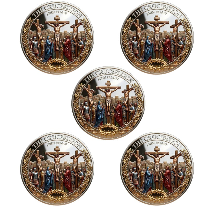 Resurrection Faith Commemorative Coin with Crucifixion design