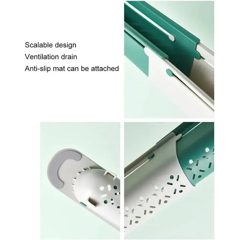 Adjustable Under-Sink Telescopic Storage Rack