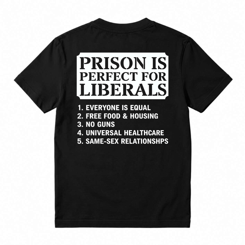 Funny Number List Bold Text Bright Casual Back Print T-Shirt
