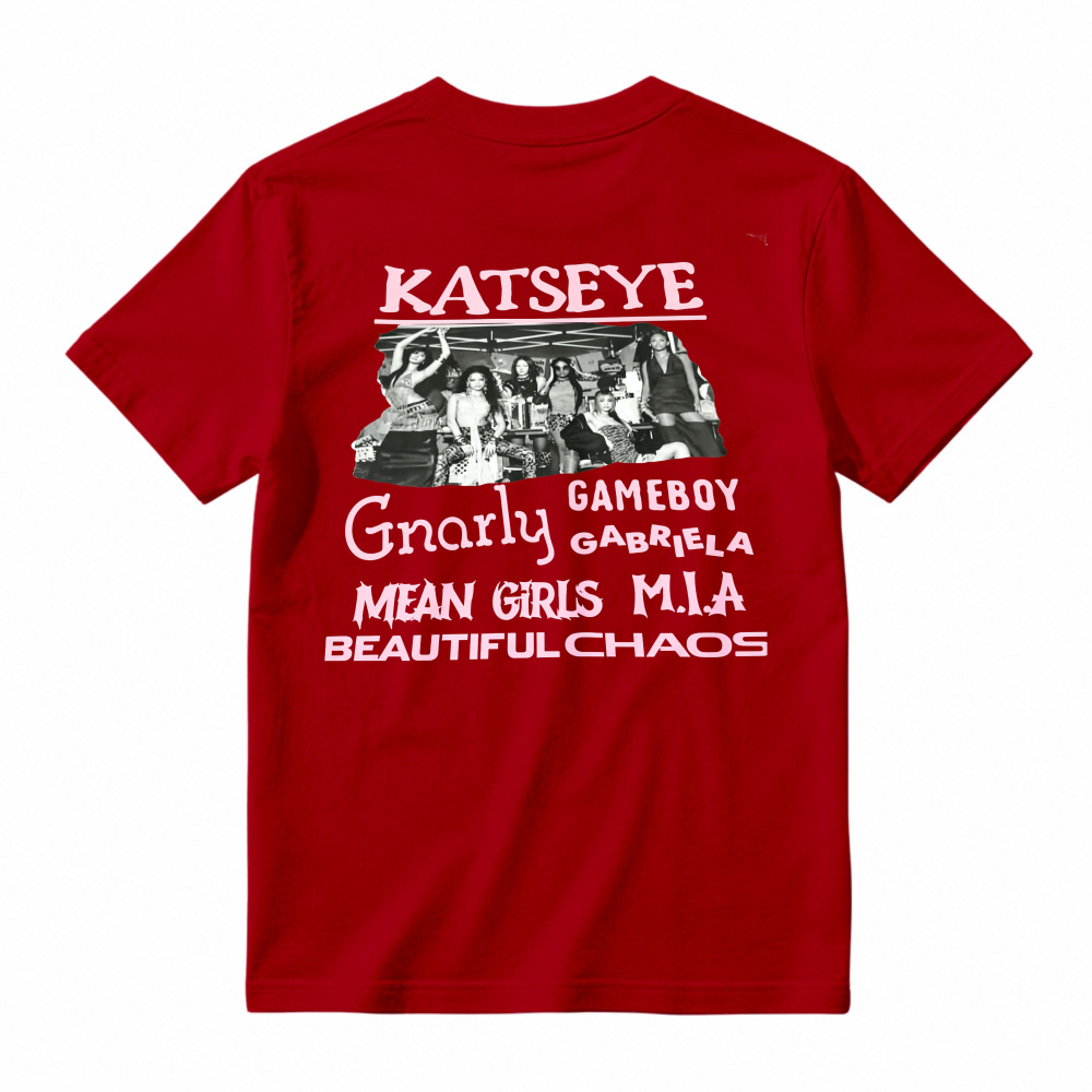 Katseye Gnarly Gameboy Gabriela Mean Girls Mia Beautiful Chaos T-shirt