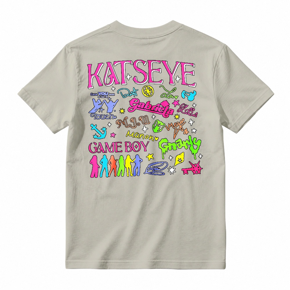 Katseye Group Name And Member Names Graffiti Style Graphic T-shirt