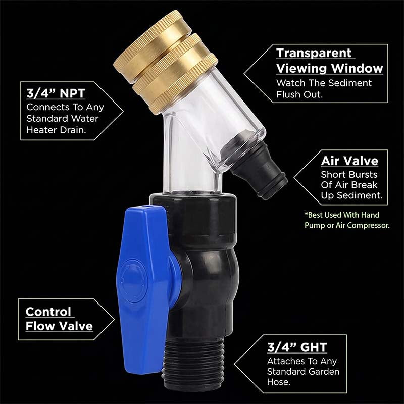 Water Heater Sediment Removal Tool