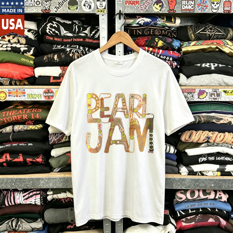 CozTee Vintage Pearl Jam - Music For Rhinos Graphic T-Shirt