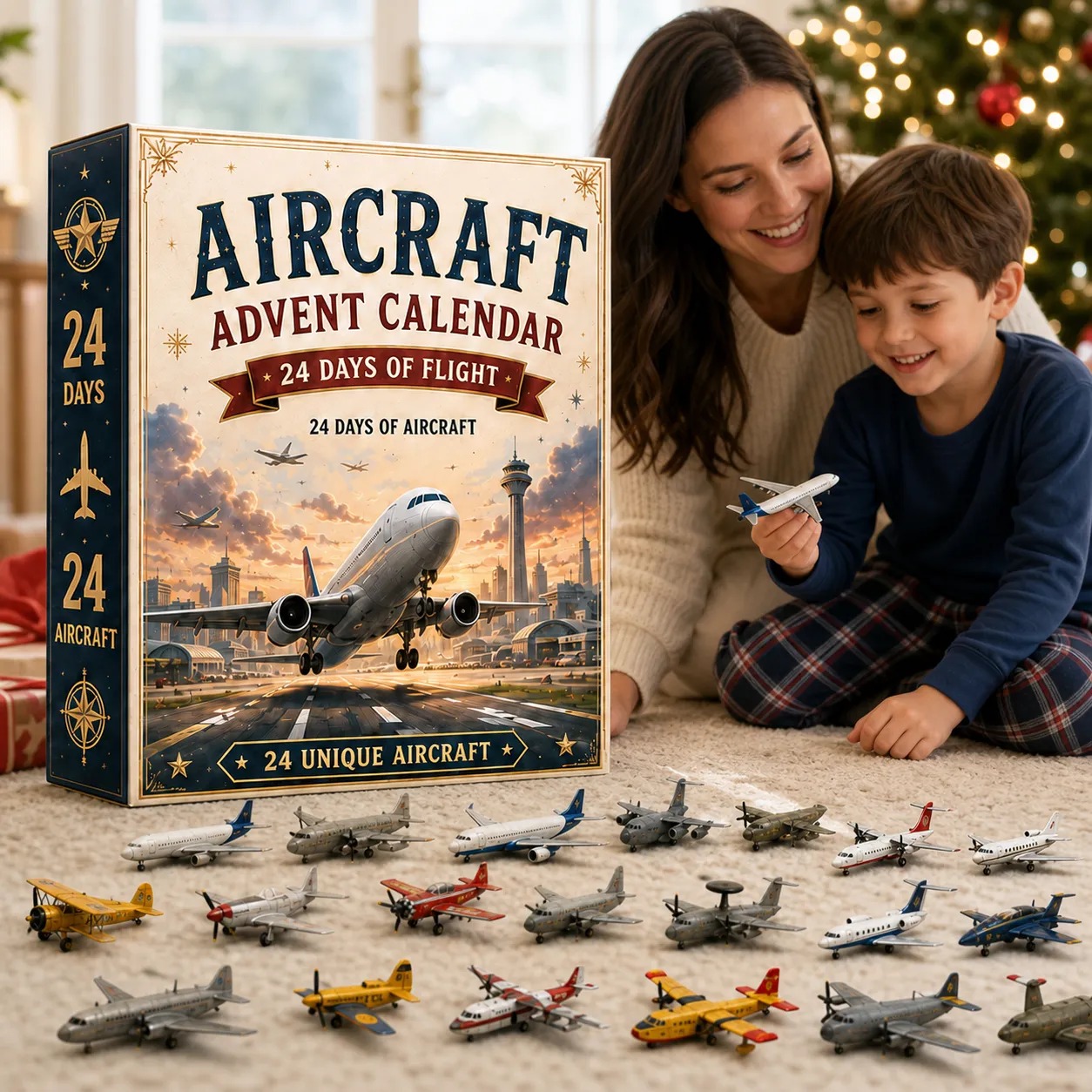 ✈️ Aircraft Advent Calendar 2026 | 24 Unique Miniature Airplanes🎄🎁