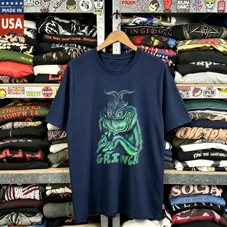 CozTee Grinch 'Whoville's Worst' Rare  Graphic T-Shirt