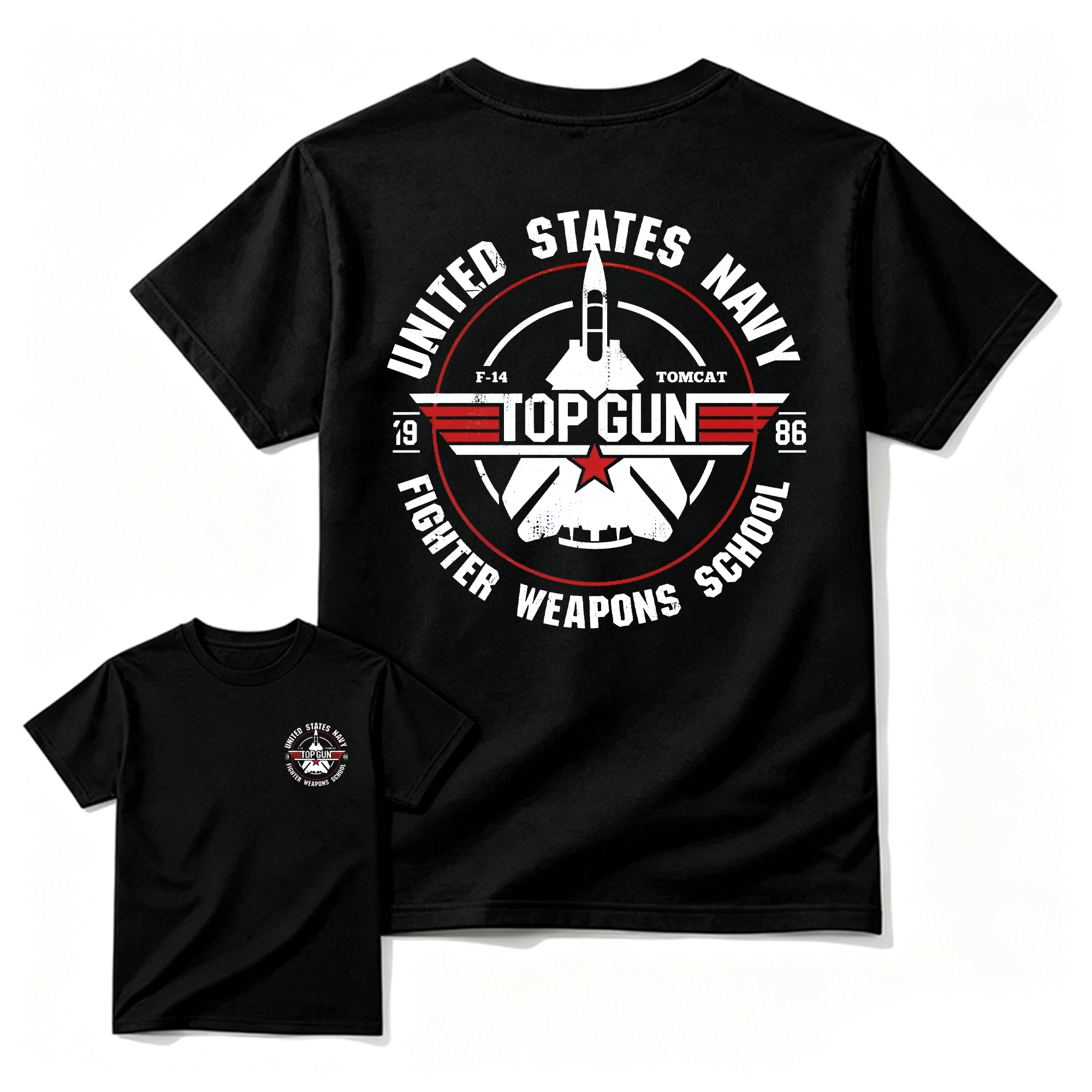 T0p Gun Vintage 80s Fighter Pilot Graphic Tee, Retro Military Aviation T-Shirt, Navy Fighter Jet Unisex Cotton Shirt