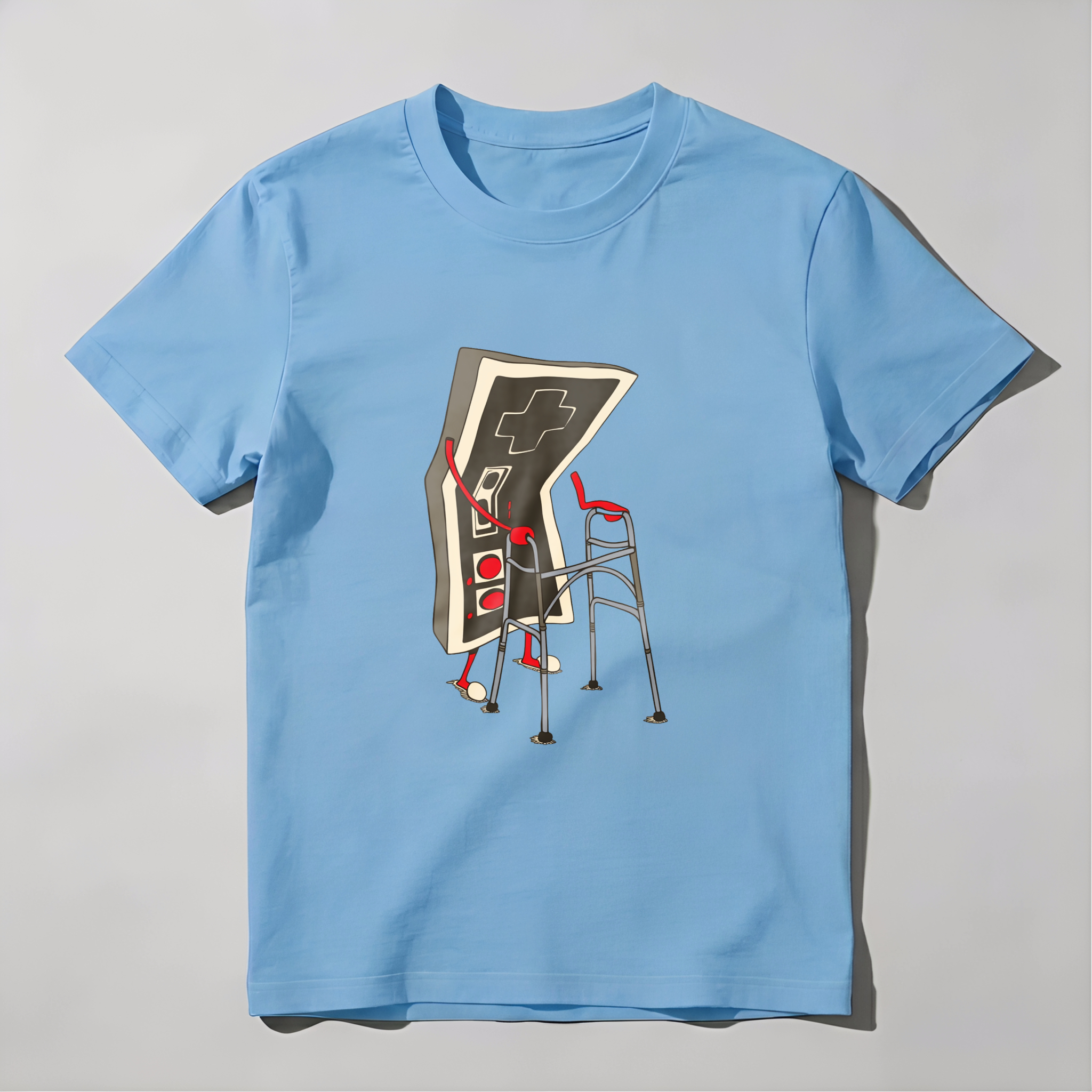 Game Controller With Crutches tshirt 100% cotton