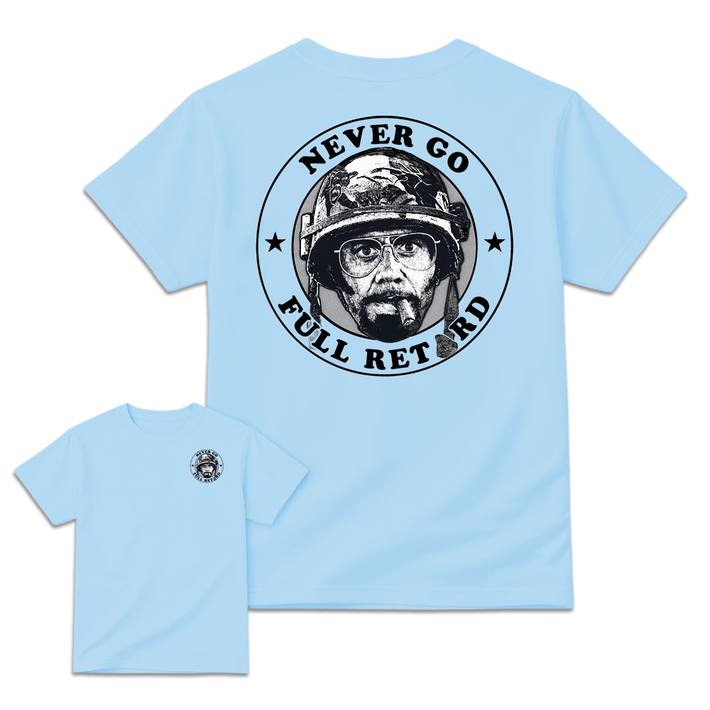 Tropic Thunder Kirk Lazarus Never Go Full Retard Meme Tshirt
