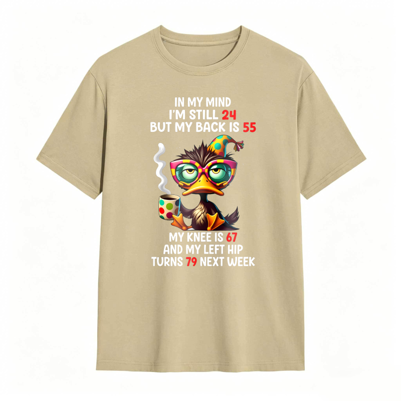 Duck With Glasses And Hat 100% Cotton Graphic T-shirt