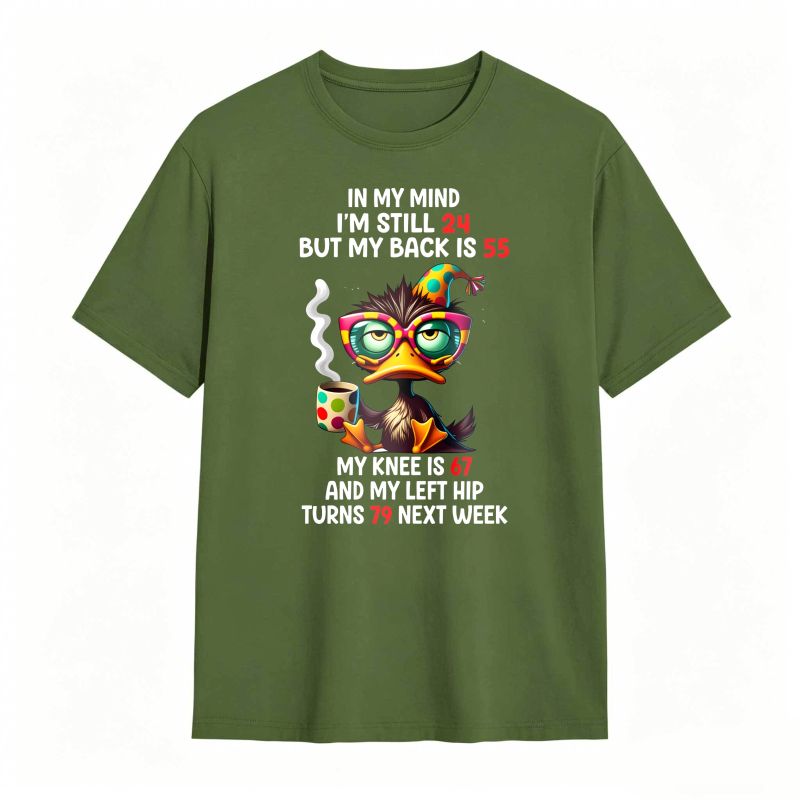 Duck With Glasses And Hat 100% Cotton Graphic T-shirt