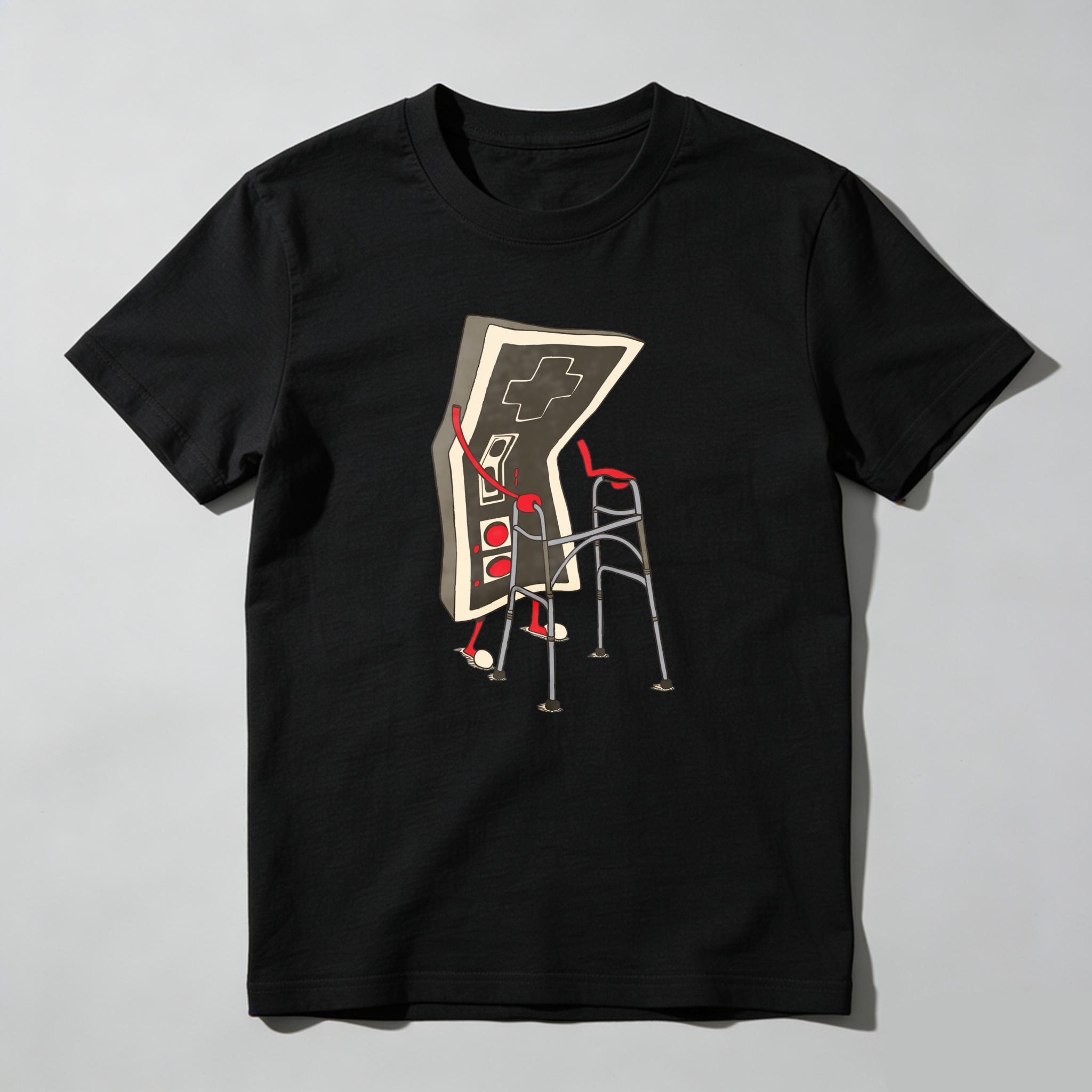 Game Controller With Crutches tshirt 100% cotton
