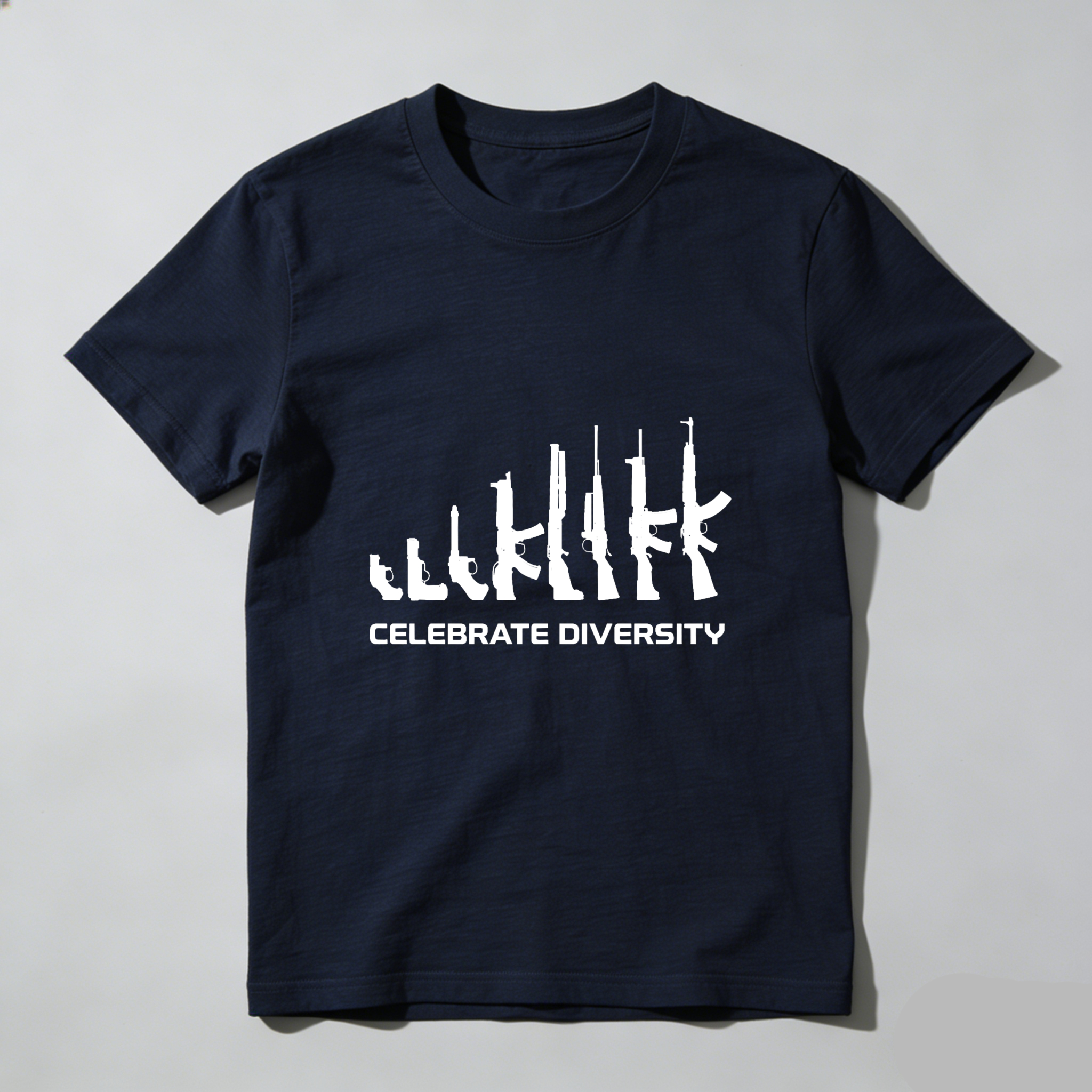 Teecurent Celebrate Diversity Gun Evolution Pure Cotton Short Sleeve T Shirt-TeeCurent