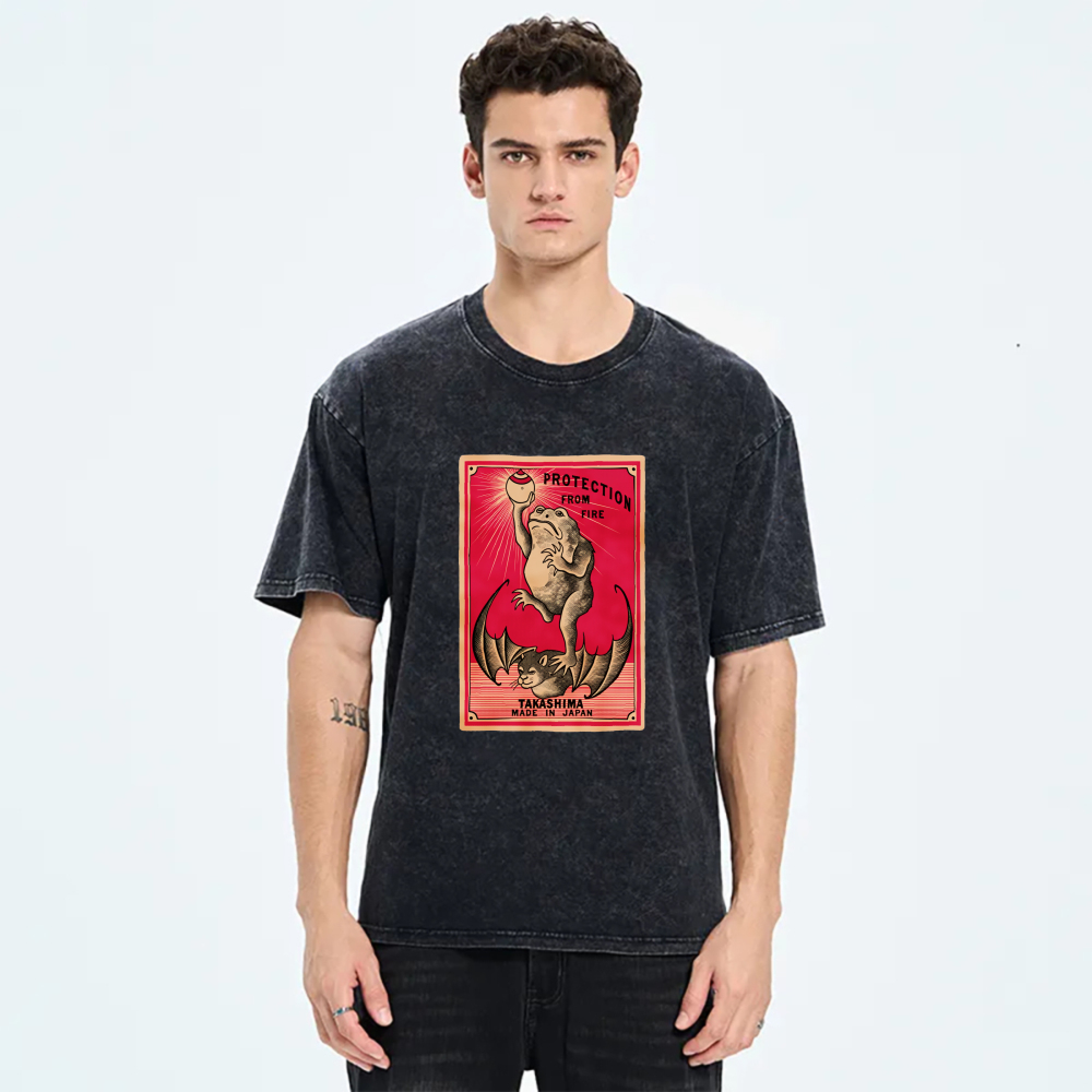 Protection From Fire Takashima Made In Japan tshirt 100% cotton