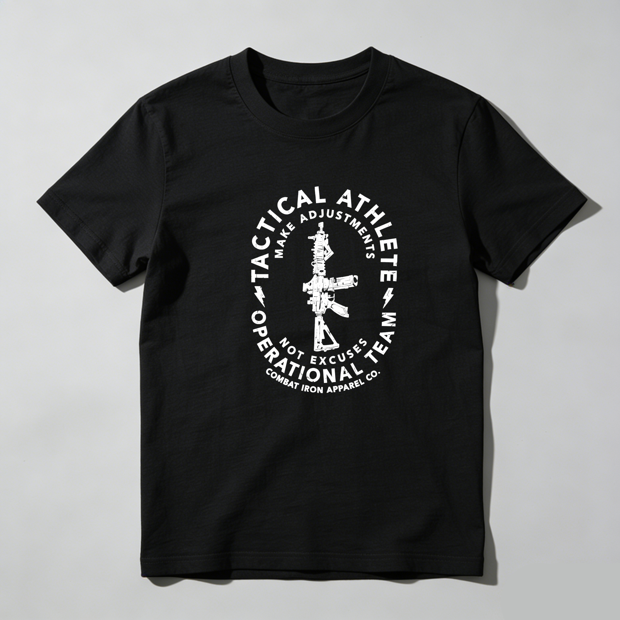 TEECURENT Tactical Athlete Operational Team Pure Cotton Short Sleeve T Shirt-TeeCurent