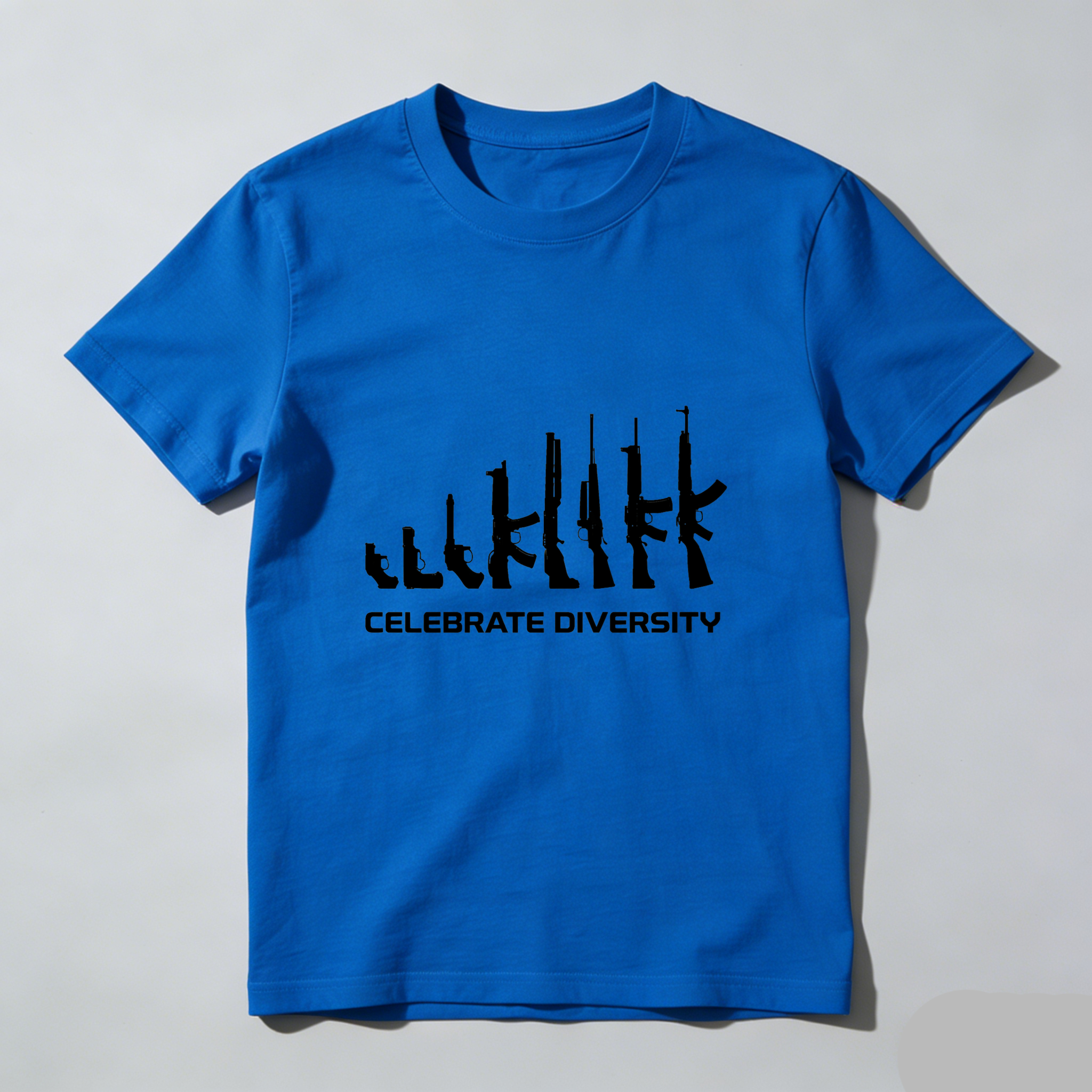 Teecurent Celebrate Diversity Gun Evolution Pure Cotton Short Sleeve T Shirt-TeeCurent