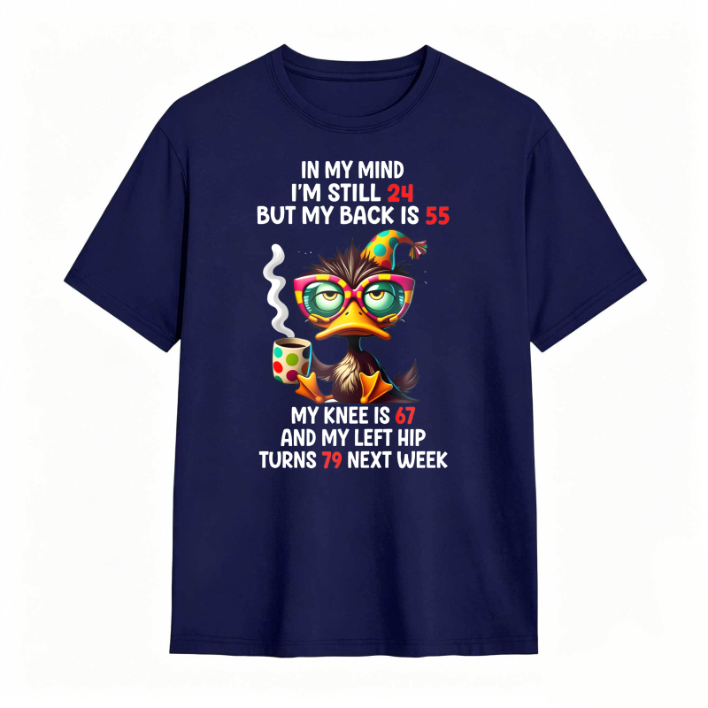 Duck With Glasses And Hat 100% Cotton Graphic T-shirt