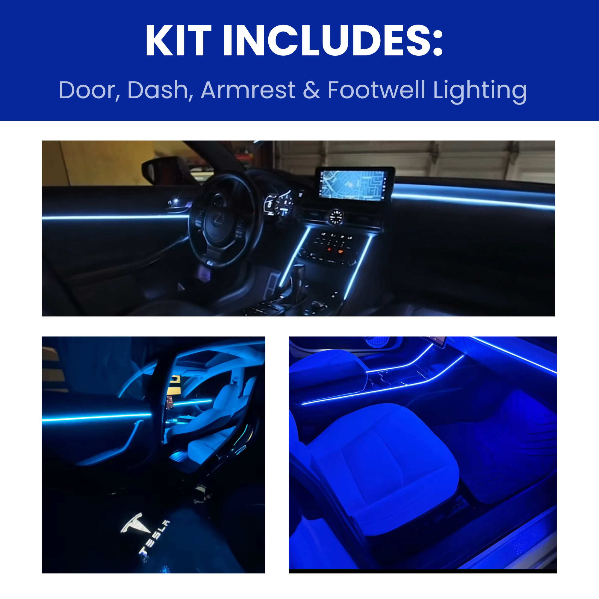INSANE Car Glow Upgrade 🚗💡 USB Powered Ambient Fiber Lights That Transform Night Driving
