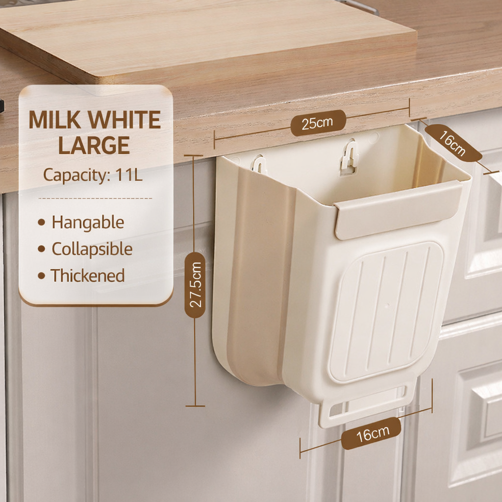 Space-Saving Collapsible Waste Bin
