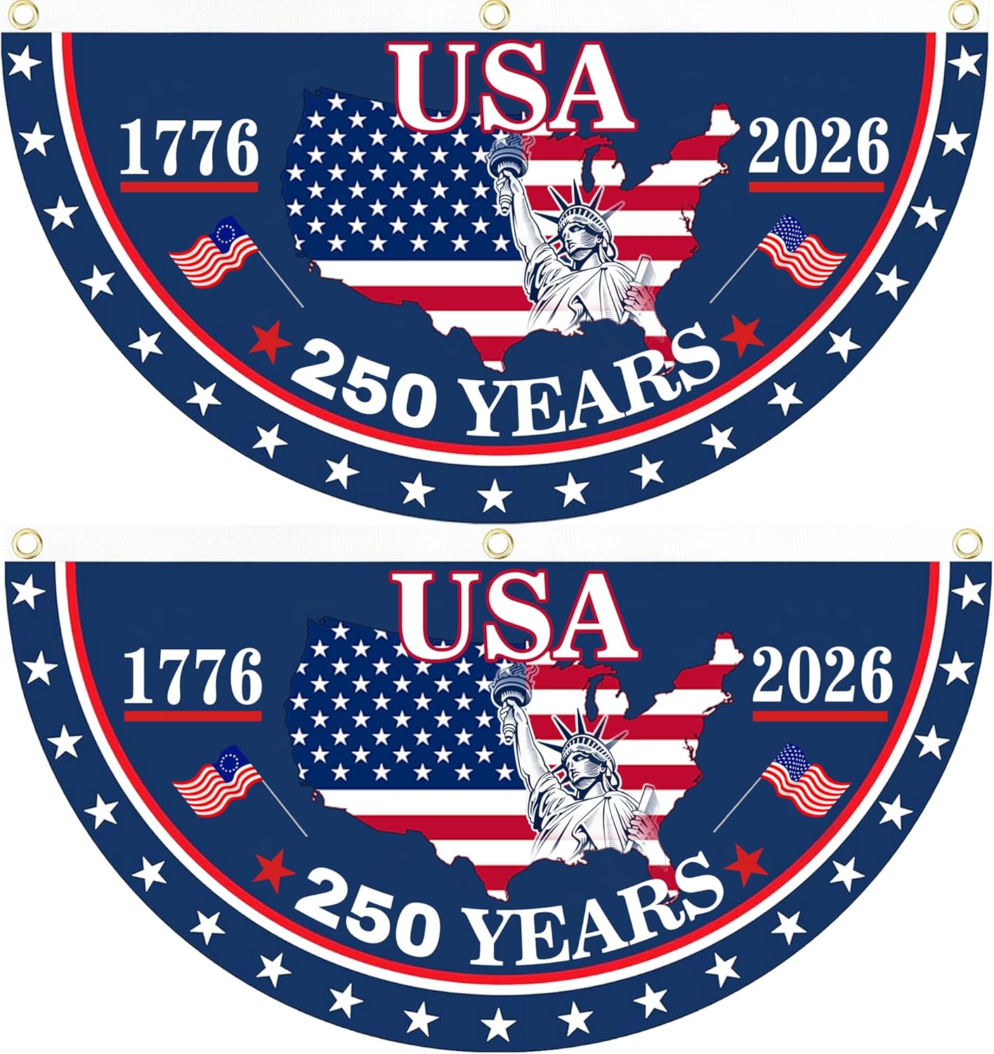 250th Independence Milestone 🎉 Commemorative USA Fan Flag