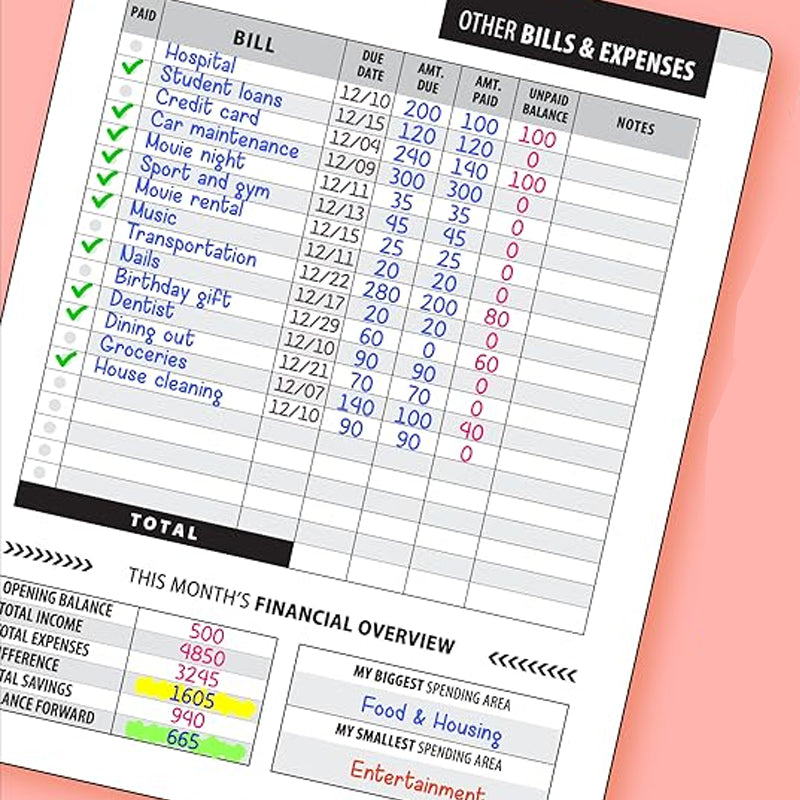 Ultimate Bill Payment Management Planner