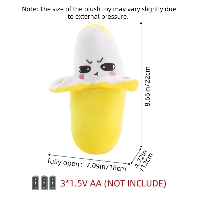 🍌🎵Interactive Music Soft Huggable Plush Toy