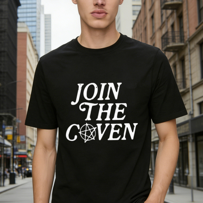 Join The Coven Pentagram Symbol Graphic T-shirt