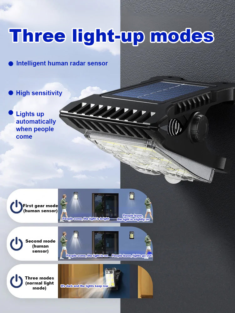 🔥 Father's Day Early Access – 50% OFF |Ultra-Bright Solar Motion Sensor Security Light | Wireless Outdoor WallLamp | Waterproof | No Wiring Required ☀️💡