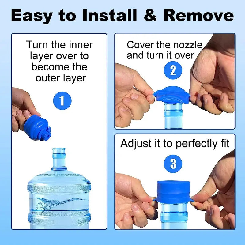 🧴💧3 Counts Silicone Water Jug Cap
