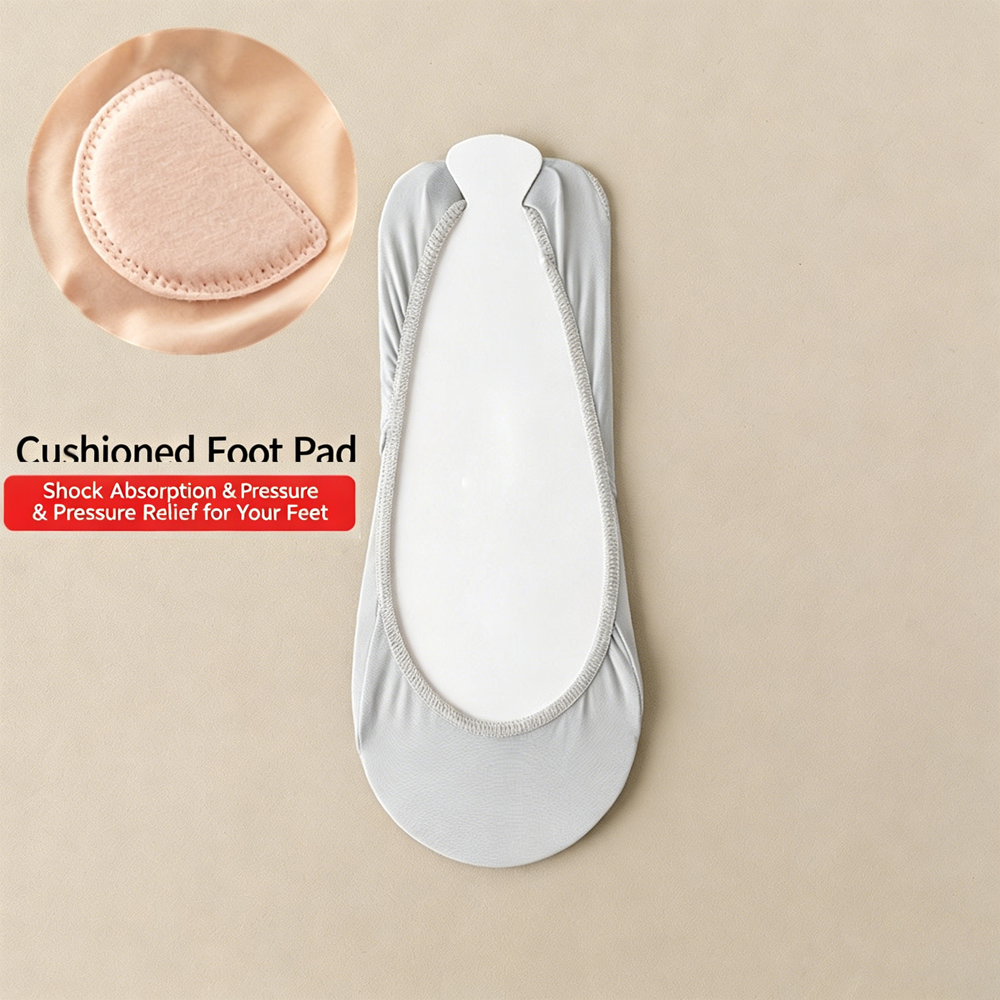 12 Pairs Invisible Summer Silicone Non-Slip Boat Socks for High Heels