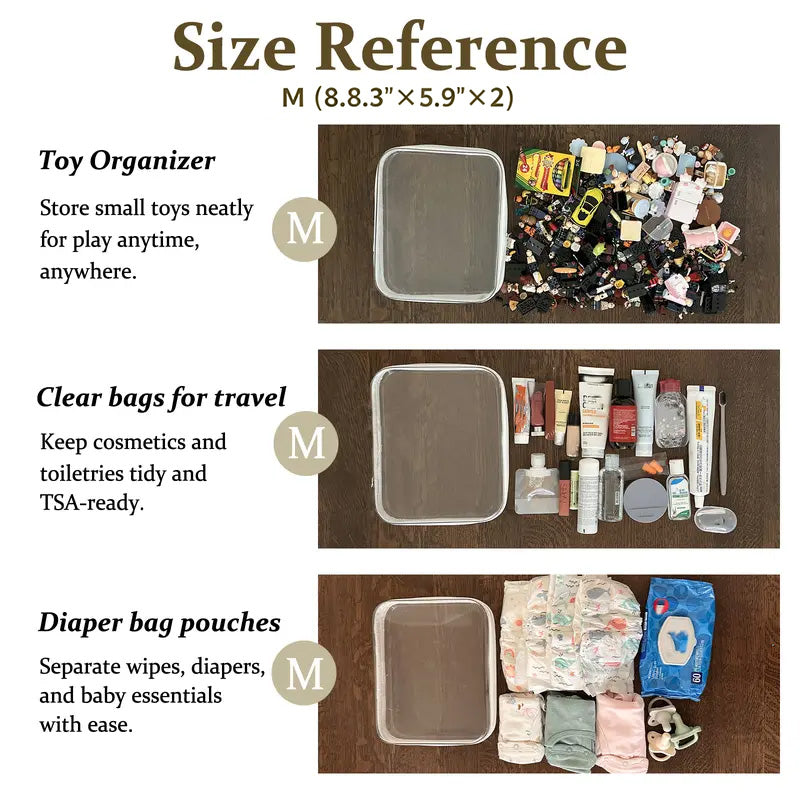 🧳📦2 Counts Clear Organizer Storage Box