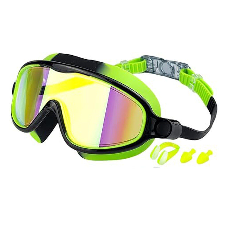 600A Series Anti‑Fog UV Protection Swim Goggles With Nose Clip & Ear Plugs Waterproof Swimming Glasses