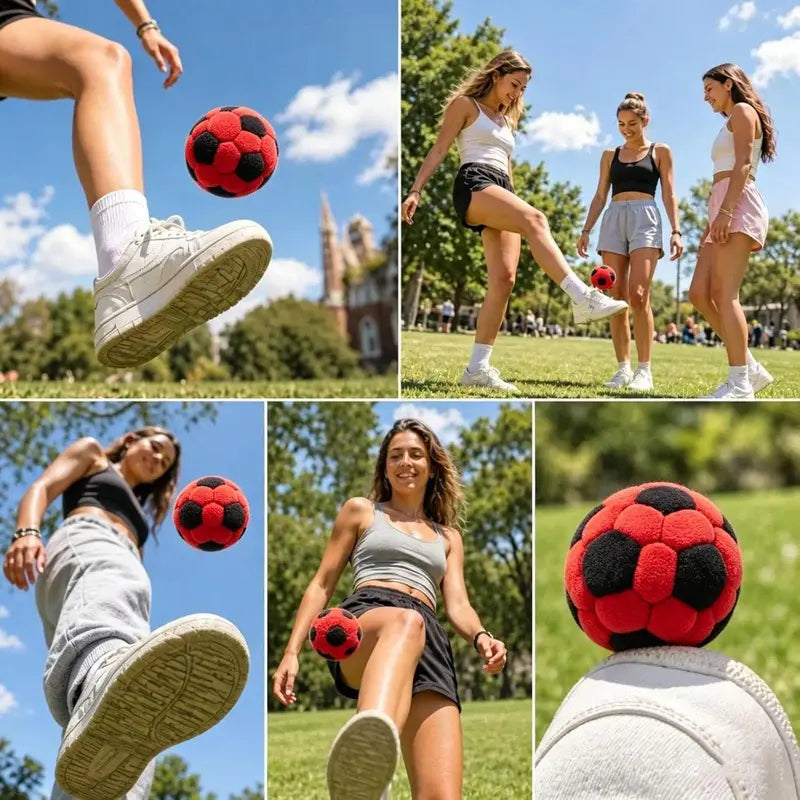 Retro outdoor kicking game