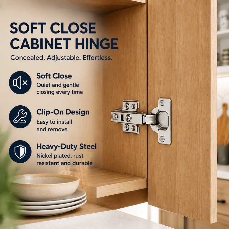 Easy Snap-On Cabinet Hinges
