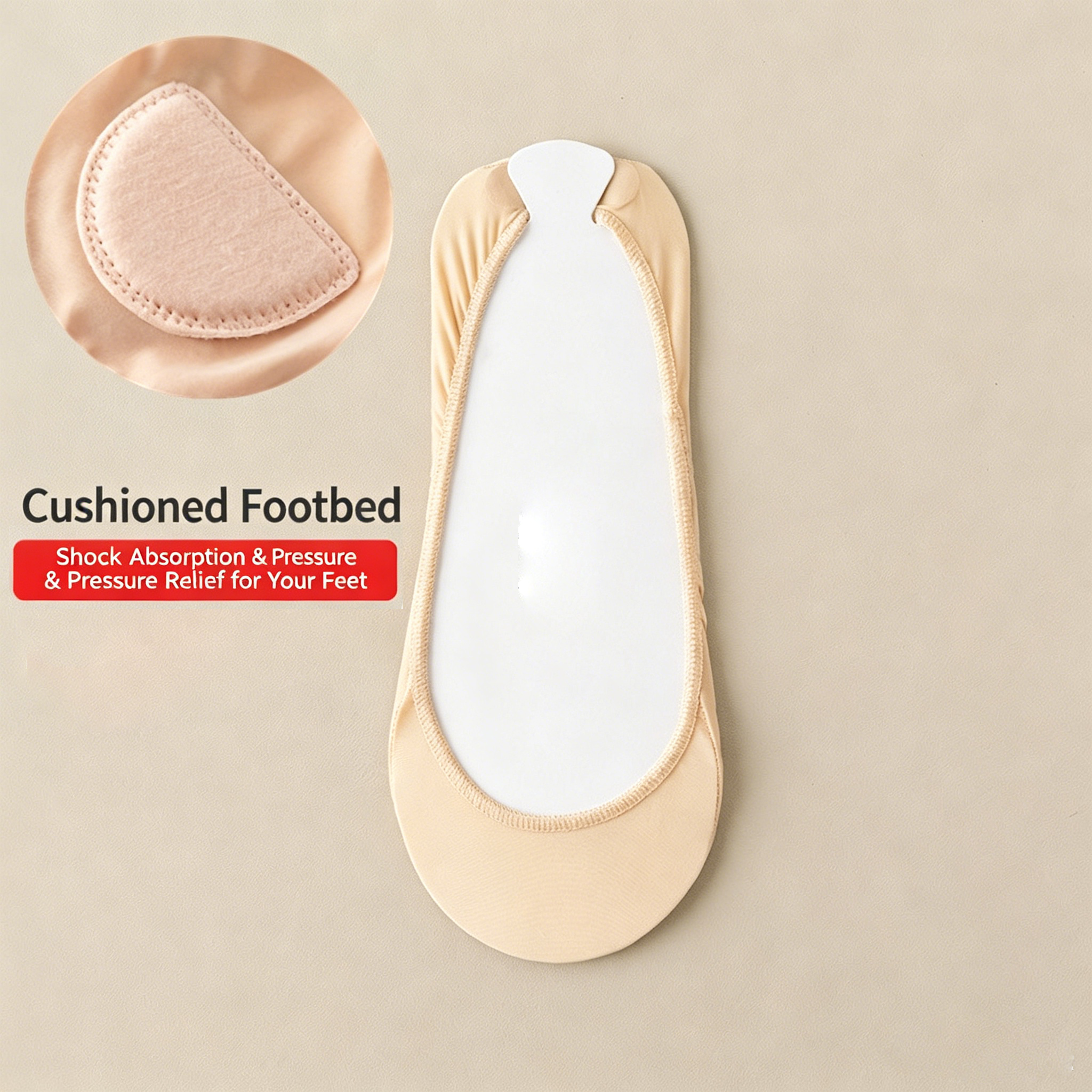 12 Pairs Invisible Summer Silicone Non-Slip Boat Socks for High Heels